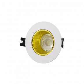 DK3061-WH+YE Встраиваемый светильник, IP 20, 10 Вт, GU5.3, LED, белый/желтый, пластик в Шадринске - shadrinsk.ok-mebel.com | фото