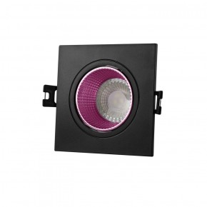 DK3071-BK+PI Встраиваемый светильник, IP 20, 10 Вт, GU5.3, LED, черный/розовый, пластик в Шадринске - shadrinsk.ok-mebel.com | фото