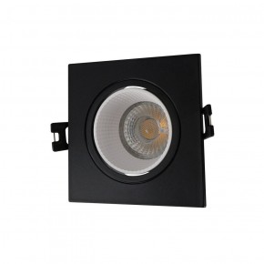 DK3071-BK+WH Встраиваемый светильник, IP 20, 10 Вт, GU5.3, LED, черный/белый, пластик в Шадринске - shadrinsk.ok-mebel.com | фото