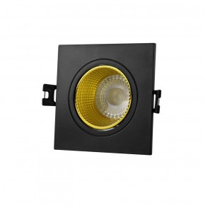 DK3071-BK+YE Встраиваемый светильник, IP 20, 10 Вт, GU5.3, LED, черный/желтый, пластик в Шадринске - shadrinsk.ok-mebel.com | фото