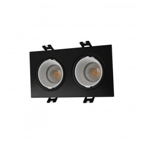 DK3072-BK+WH Встраиваемый светильник, IP 20, 10 Вт, GU5.3, LED, черный/белый, пластик в Шадринске - shadrinsk.ok-mebel.com | фото