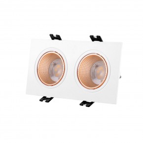 DK3072-WBR Встраиваемый светильник, IP 20, 10 Вт, GU5.3, LED, белый/бронзовый, пластик в Шадринске - shadrinsk.ok-mebel.com | фото