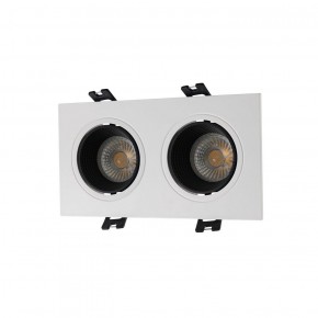 DK3072-WH+BK Встраиваемый светильник, IP 20, 10 Вт, GU5.3, LED, белый/черный, пластик в Шадринске - shadrinsk.ok-mebel.com | фото