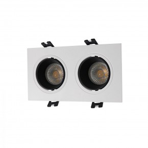 DK3072-WH+BK Встраиваемый светильник, IP 20, 10 Вт, GU5.3, LED, белый/черный, пластик в Шадринске - shadrinsk.ok-mebel.com | фото