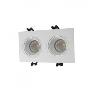 DK3072-WH Встраиваемый светильник, IP 20, 10 Вт, GU5.3, LED, белый/белый, пластик в Шадринске - shadrinsk.ok-mebel.com | фото