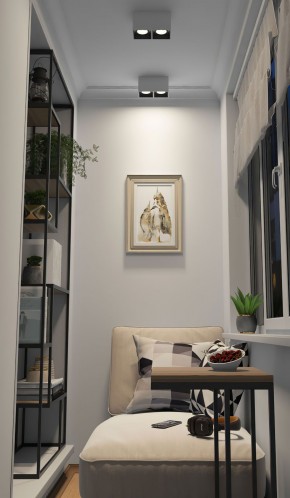 DK3085-WB+WH Светильник накладной IP 20, 10 Вт, GU5.3, LED, бело-черный/белый, пластик в Шадринске - shadrinsk.ok-mebel.com | фото 2