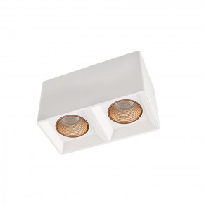 DK3085-WH+BR Светильник накладной IP 20, 10 Вт, GU5.3, LED, белый/бронзовый, пластик в Шадринске - shadrinsk.ok-mebel.com | фото