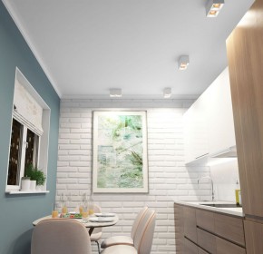 DK3085-WH+BR Светильник накладной IP 20, 10 Вт, GU5.3, LED, белый/бронзовый, пластик в Шадринске - shadrinsk.ok-mebel.com | фото 2