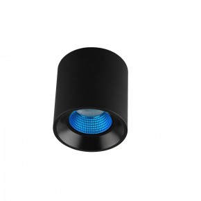 DK3090-BK+CY Светильник накладной IP 20, 10 Вт, GU5.3, LED, черный/голубой, пластик в Шадринске - shadrinsk.ok-mebel.com | фото