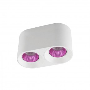 DK3096-WH+PI Светильник накладной IP 20, 10 Вт, GU5.3, LED, белый/розовый, пластик в Шадринске - shadrinsk.ok-mebel.com | фото