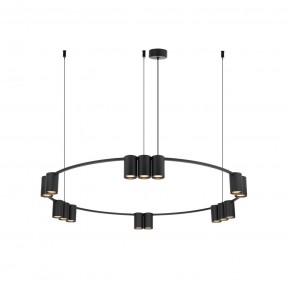 DK4067-BK Подвесной светильник ORBIT, IP20, 15xGU10 LED до 15 Вт, черный матовый, алюминий в Шадринске - shadrinsk.ok-mebel.com | фото 3
