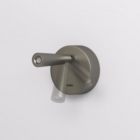 DK5072-DN Бра SHINE WALL со светодиодом, D104*H68, IP20, 3000К, 3W, RA?90, темный никель, алюминий в Шадринске - shadrinsk.ok-mebel.com | фото 3