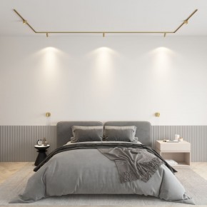 DK5072-SB Бра SHINE WALL со светодиодом, D104*H68, IP20, 3000К, 3W, RA?90, сатинированная латунь, алюминий в Шадринске - shadrinsk.ok-mebel.com | фото 4