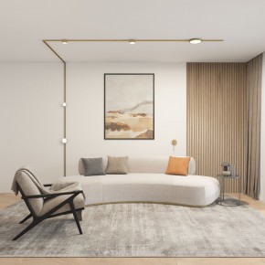 DK5072-SB Бра SHINE WALL со светодиодом, D104*H68, IP20, 3000К, 3W, RA?90, сатинированная латунь, алюминий в Шадринске - shadrinsk.ok-mebel.com | фото 5