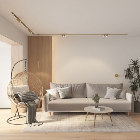 DK5072-SB Бра SHINE WALL со светодиодом, D104*H68, IP20, 3000К, 3W, RA?90, сатинированная латунь, алюминий в Шадринске - shadrinsk.ok-mebel.com | фото 8