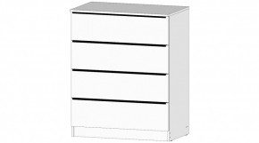ЭЛЕГАНТ Комод 4 ящика (белый) в Шадринске - shadrinsk.ok-mebel.com | фото