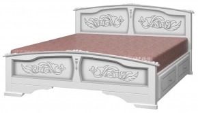 ЕЛЕНА Кровать из массива 1400 с 2-мя ящиками  в Шадринске - shadrinsk.ok-mebel.com | фото