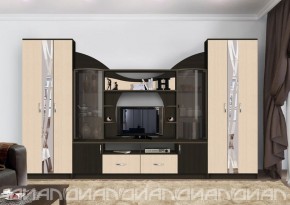 Гостиная Аллегро с 2 шкафами вариант-5 (венге/дуб белфорт) в Шадринске - shadrinsk.ok-mebel.com | фото