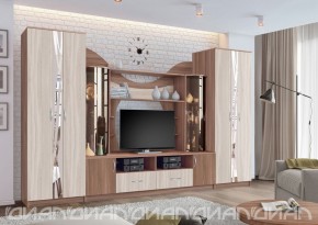 Гостиная Аллегро с 2 шкафами вариант-5 (Ясень светлый/тёмный) в Шадринске - shadrinsk.ok-mebel.com | фото