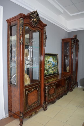 Гостиная Джоконда 1+ТВ+1 (корень дуба глянец) в Шадринске - shadrinsk.ok-mebel.com | фото 4