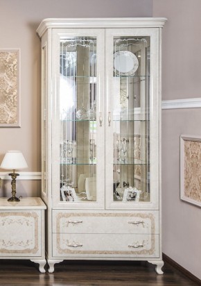 Гостиная Патрисия 2+тв+2 (крем корень глянец) в Шадринске - shadrinsk.ok-mebel.com | фото 3