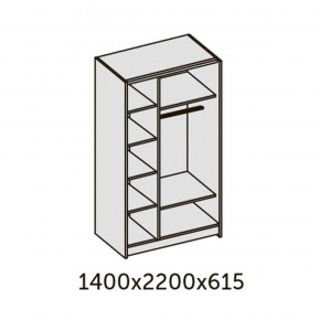 ИННЭС-5 Шкаф-купе 2-х дв. 1400 (2дв. Ф1 - бодега белая) в Шадринске - shadrinsk.ok-mebel.com | фото 2