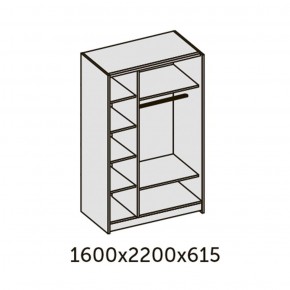 ИННЭС-5 Шкаф-купе 2-х дв. 1600 (2дв. Ф1 - венге) в Шадринске - shadrinsk.ok-mebel.com | фото 2