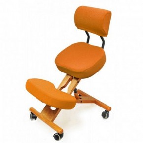Коленный стул со спинкой Smartstool KW02В + Чехлы в Шадринске - shadrinsk.ok-mebel.com | фото 4
