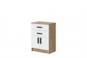 Комод Эконом (Дуб Крафт золотой/Белый текстурный) в Шадринске - shadrinsk.ok-mebel.com | фото