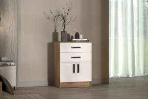 Комод Эконом (Дуб крафт золотой/Белый текстурный) в Шадринске - shadrinsk.ok-mebel.com | фото 3