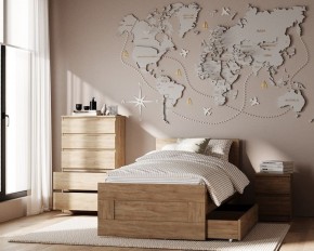 Комод КАСТОР с пятью ящиками, цвет Дуб Сонома в Шадринске - shadrinsk.ok-mebel.com | фото 3