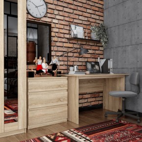 Комод КАСТОР с тремя ящиками, цвет Дуб Сонома в Шадринске - shadrinsk.ok-mebel.com | фото 3