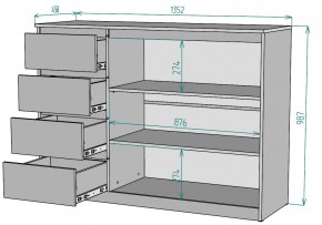 Комод Мальта K116 в Шадринске - shadrinsk.ok-mebel.com | фото 2