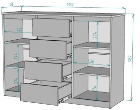 Комод Мальта K118 в Шадринске - shadrinsk.ok-mebel.com | фото 2