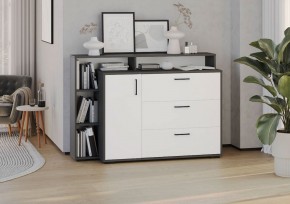 Комод с дверкой и тремя ящиками (графит/белый) в Шадринске - shadrinsk.ok-mebel.com | фото 3