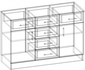 СОФИЯ Комод К1200 2Д (венге/дуб белфорт) в Шадринске - shadrinsk.ok-mebel.com | фото 3