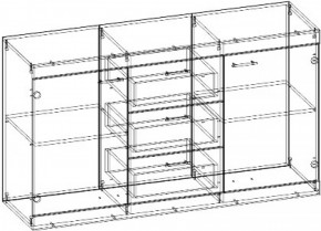 СОНАТА КС-1500 Комод (Дуб сонома/Белый глянец) в Шадринске - shadrinsk.ok-mebel.com | фото 2