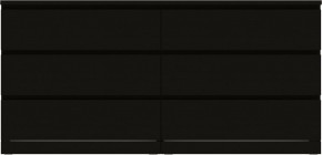 Комод Варма 6Д большой с шестью выдвижными ящиками, цвет ясень черный в Шадринске - shadrinsk.ok-mebel.com | фото 2