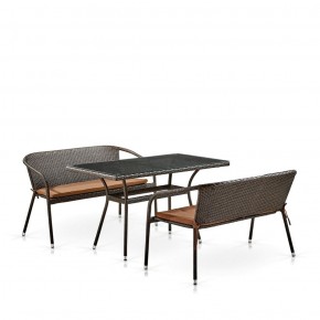 Комплект мебели из иск. ротанга T286A/S139A-W53 Brown в Шадринске - shadrinsk.ok-mebel.com | фото 2