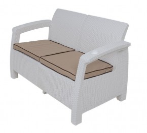 Комплект уличной мебели Yalta Premium Terrace Set (Ялта) белый (+подушки под спину) в Шадринске - shadrinsk.ok-mebel.com | фото 2