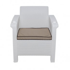 Комплект уличной мебели Yalta Premium Terrace Set (Ялта) белый (+подушки под спину) в Шадринске - shadrinsk.ok-mebel.com | фото 6