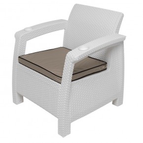 Комплект уличной мебели Yalta Premium Terrace Set (Ялта) белый (+подушки под спину) в Шадринске - shadrinsk.ok-mebel.com | фото 7