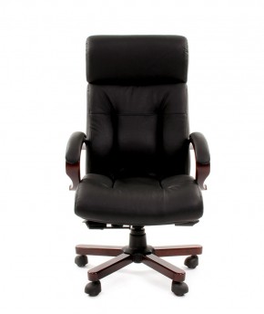 Кресло для руководителя CHAIRMAN  421 (Натуральная кожа) Черное в Шадринске - shadrinsk.ok-mebel.com | фото 2