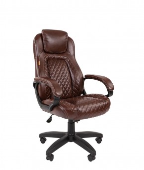 Кресло для руководителя  CHAIRMAN 432 (Экокожа коричневая) в Шадринске - shadrinsk.ok-mebel.com | фото