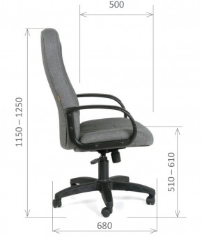 Кресло для руководителя  CHAIRMAN 685 СТ (ткань стандарт 10-356 черная) в Шадринске - shadrinsk.ok-mebel.com | фото 6