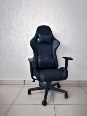 Кресло геймерское Barneo K-50 (черная сетка черные вставки) в Шадринске - shadrinsk.ok-mebel.com | фото