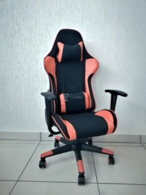 Кресло геймерское Barneo K-50 (черная сетка оранжевые вставки) в Шадринске - shadrinsk.ok-mebel.com | фото