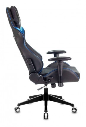Кресло игровое Бюрократ VIKING 4 AERO BLUE черный/синий в Шадринске - shadrinsk.ok-mebel.com | фото 2