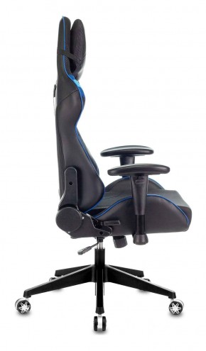 Кресло игровое Бюрократ VIKING 4 AERO BLUE черный/синий в Шадринске - shadrinsk.ok-mebel.com | фото 8