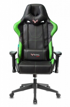 Кресло игровое Бюрократ VIKING 5 AERO LGREEN черный/салатовый в Шадринске - shadrinsk.ok-mebel.com | фото 2